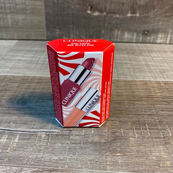 Clinique Pop Treats - Pop Lip Colour + Primer Plum and Splash Lip Gloss Air Kiss - Picture 3 of 4